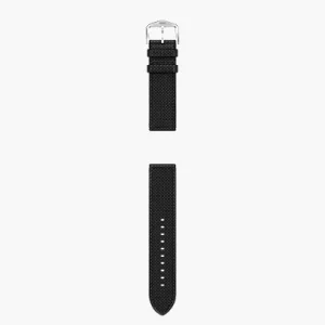 22mm Black Nylon Watch Strap