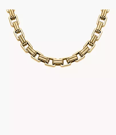 Raquel Bold Chains Gold-Tone Stainless Steel Chain Necklace