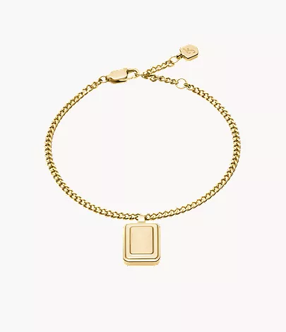 Raquel Gold-Tone Stainless Steel Chain Bracelet